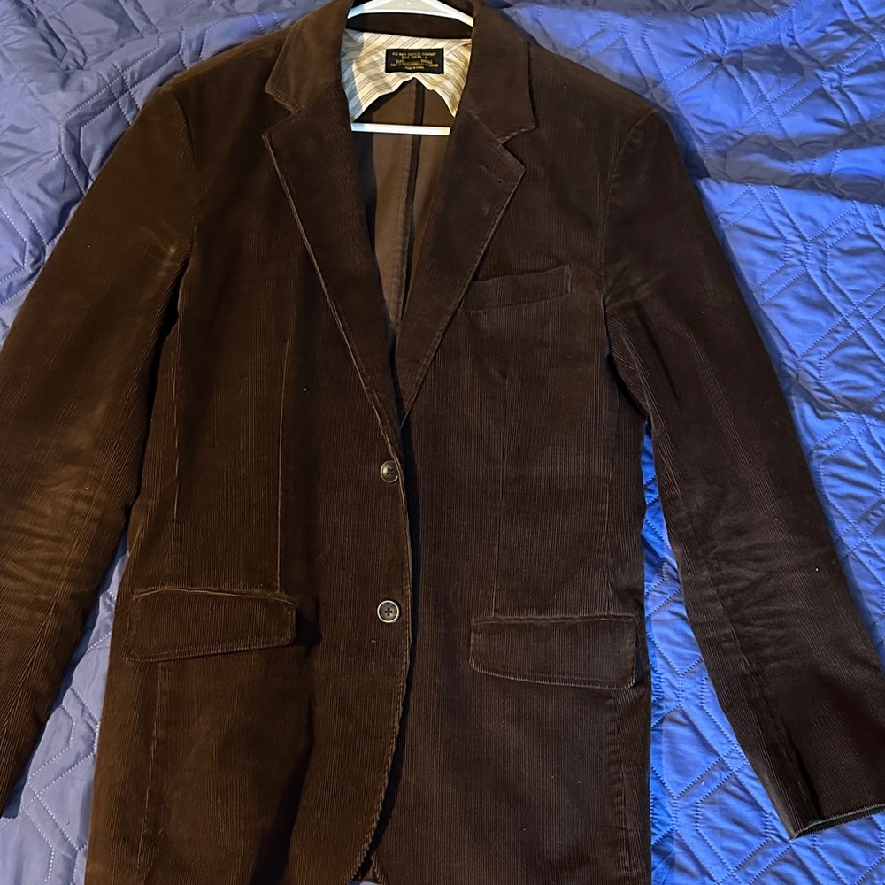 Old Navy Dark Brown Corduroy Blazer